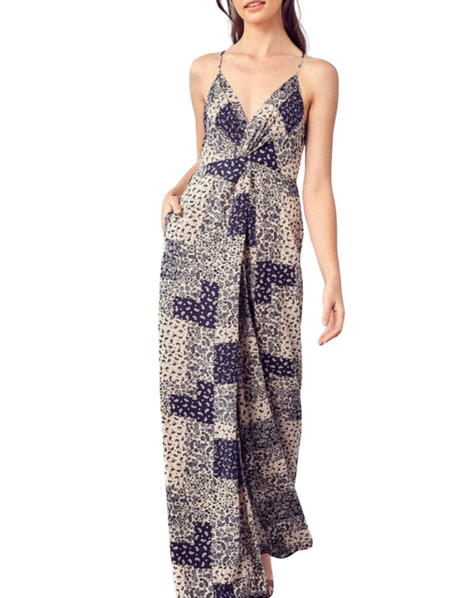 Paisley Printed Cami Jumpsuit