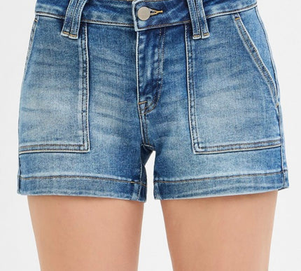 Low Rise Jean Shorts Risen Denim