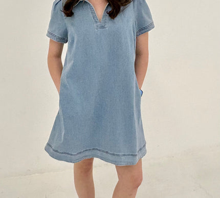 Kelsey Short Denim Dress