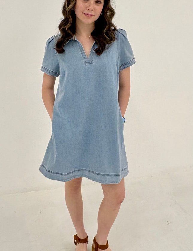Kelsey Short Denim Dress