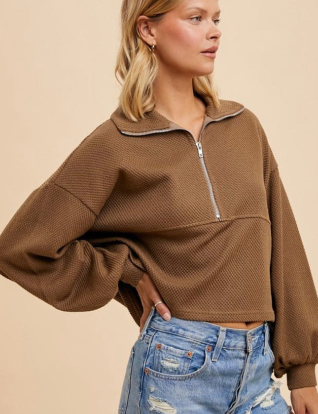 Macey Half Zip-Up Pullover