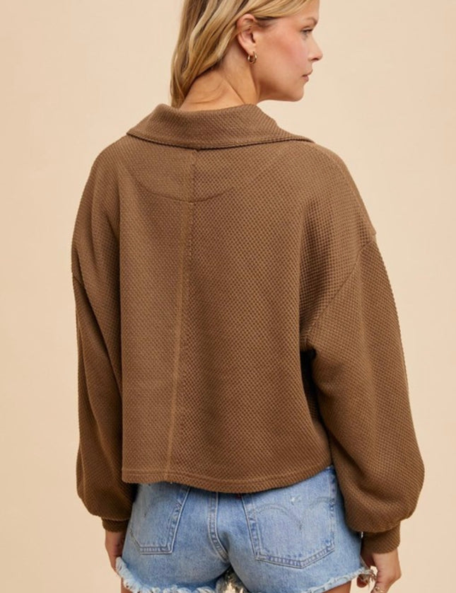 Macey Half Zip-Up Pullover