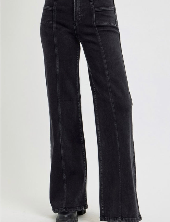 Mid Rise Seam Front Jeans- RISEN Denim