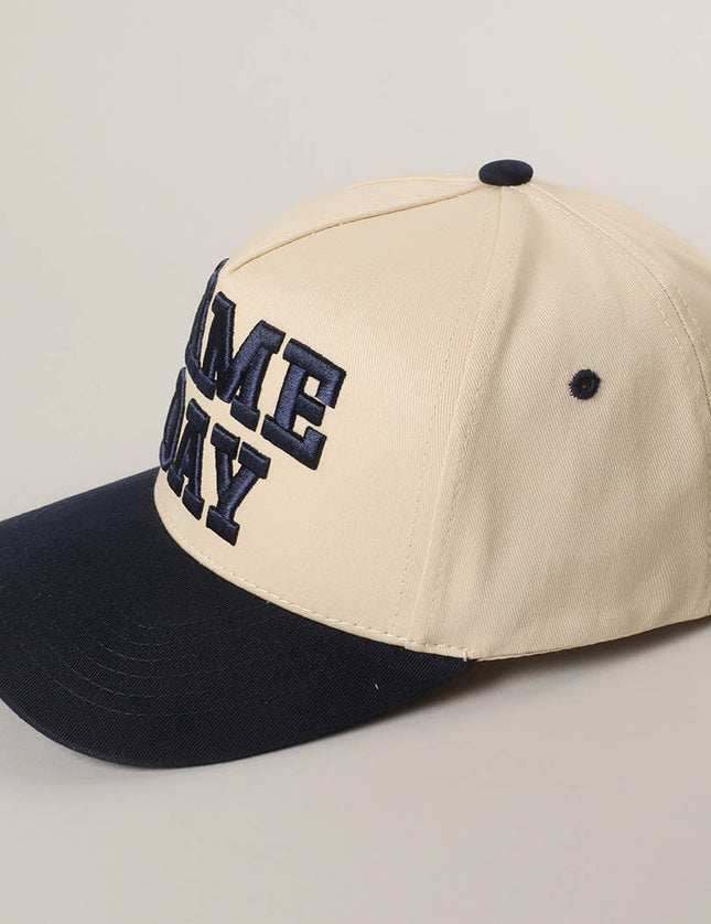 GAME DAY 3D Letter Embroidered Two-Tone Trucker Hat