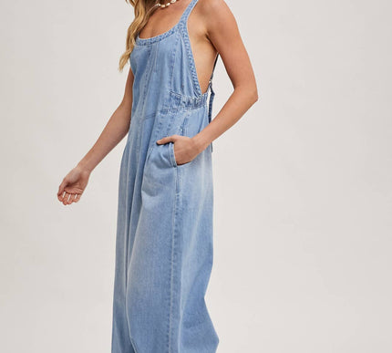 Charity Denim Overall Jumpsuit