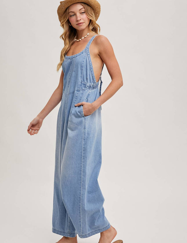 Charity Denim Overall Jumpsuit
