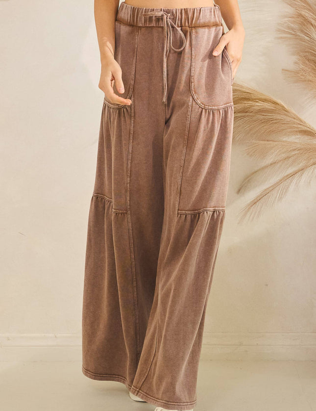 Santa Cruz Washed Tiered Drawstring Pants