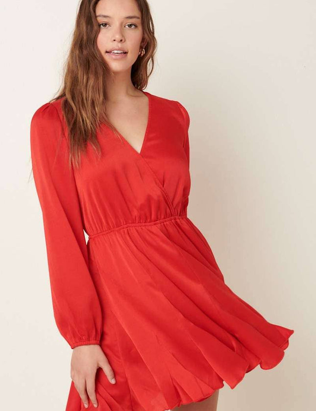 Little Black Pleated Skirt Dress