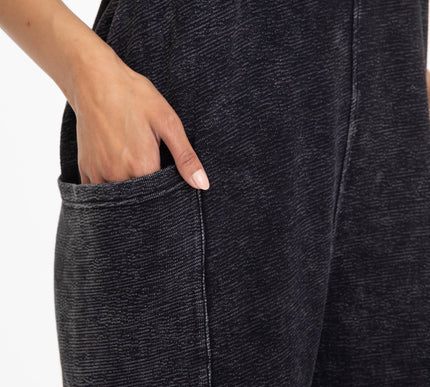 Maeve Mineral-Washed Lounge Jumpsuit