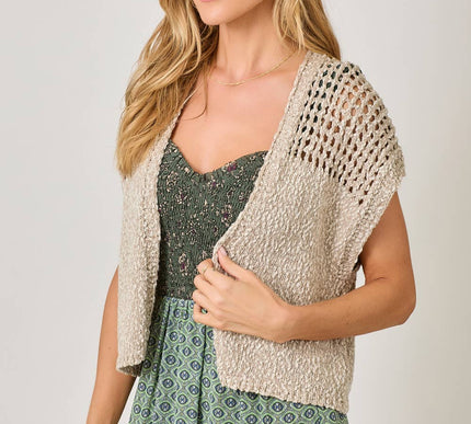 Annie  Open Front Knit Cardigan