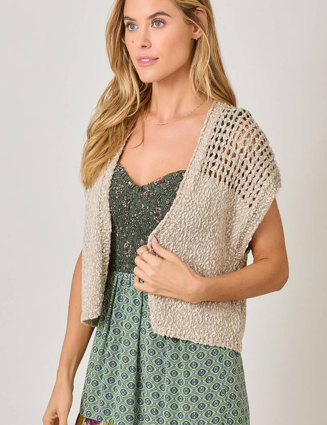 Annie  Open Front Knit Cardigan