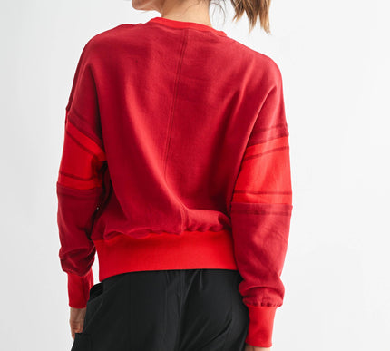 Varsity Colorblock Fleece Crewneck