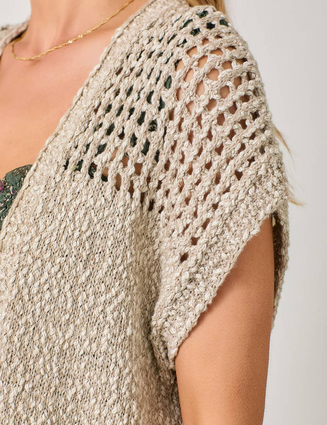 Annie  Open Front Knit Cardigan