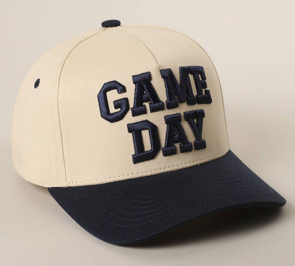GAME DAY 3D Letter Embroidered Two-Tone Trucker Hat