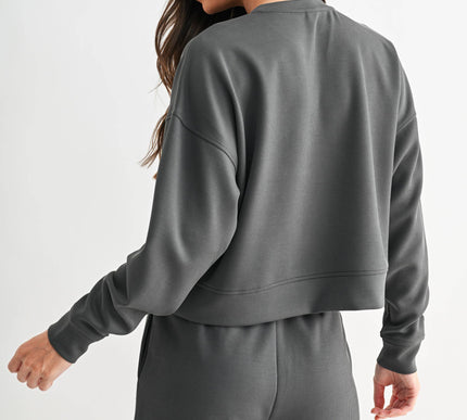 Luxe Sand Wash Rib Sweater